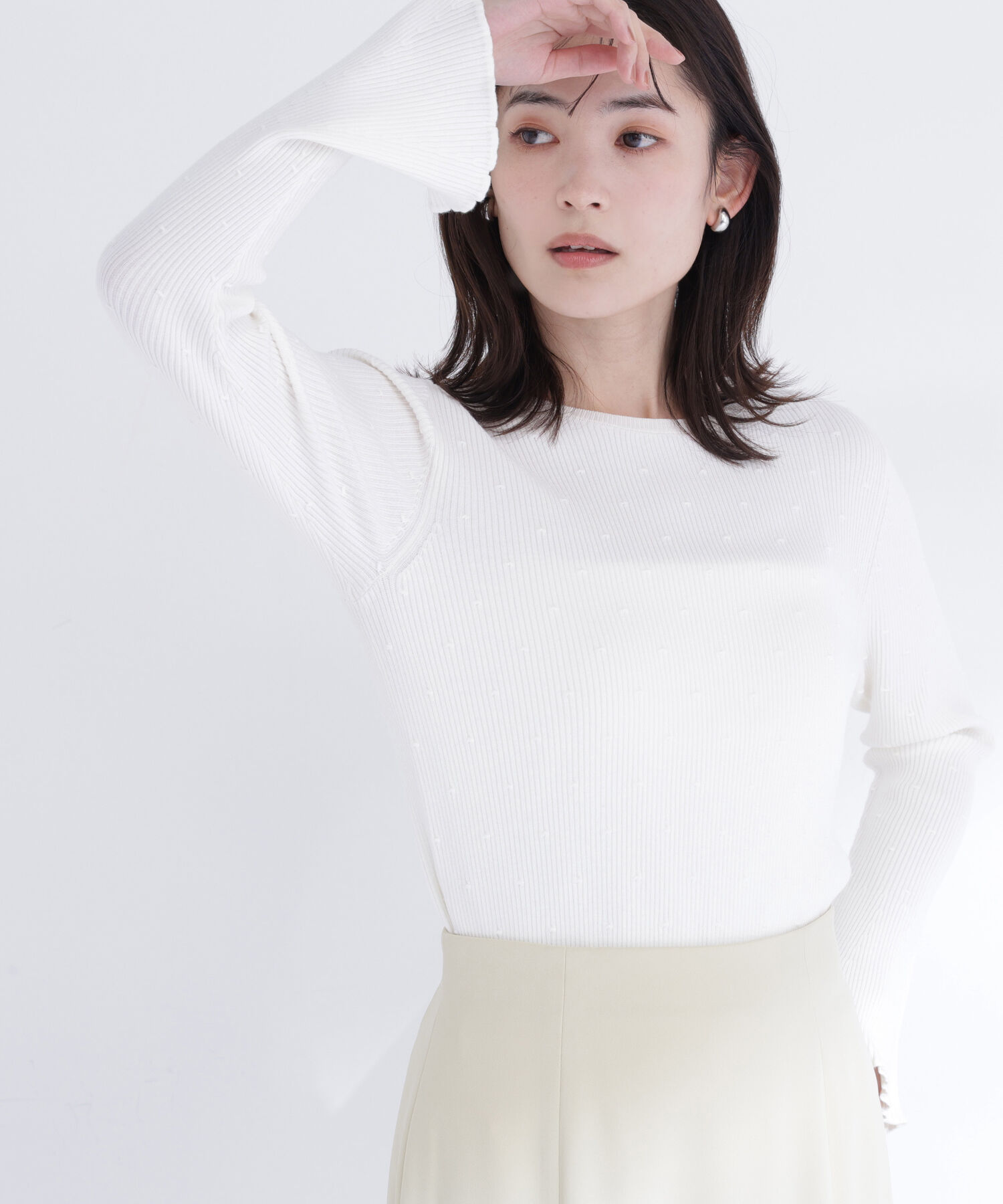  「ドットジャガードニット」|ニット・セーター|