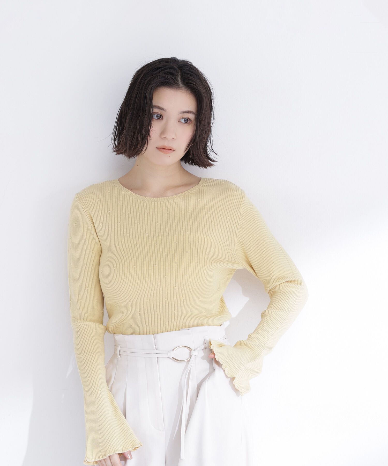  「ドットジャガードニット」|ニット・セーター|