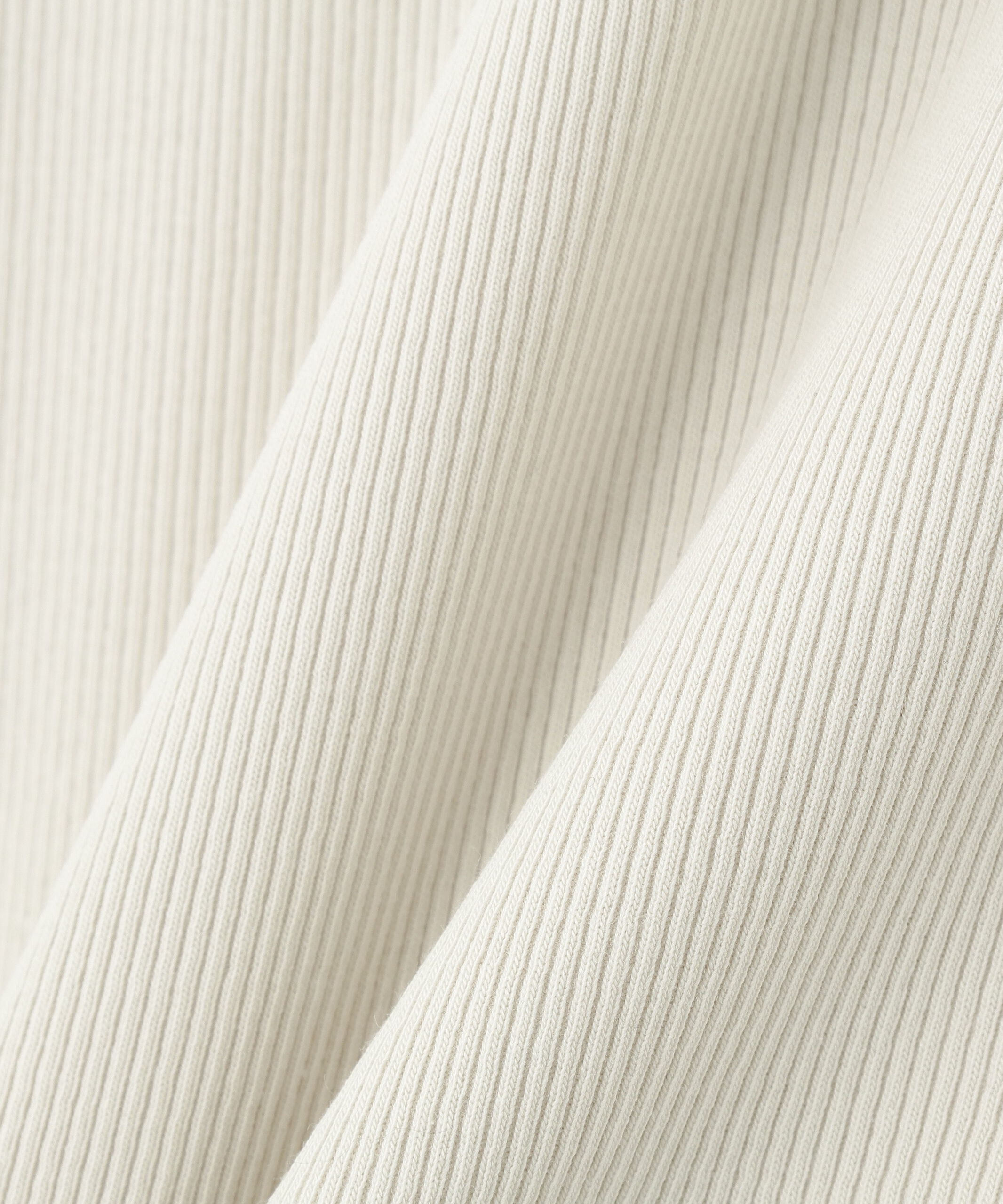  「アシメネックリブカットソー」|Tシャツ・カットソー|