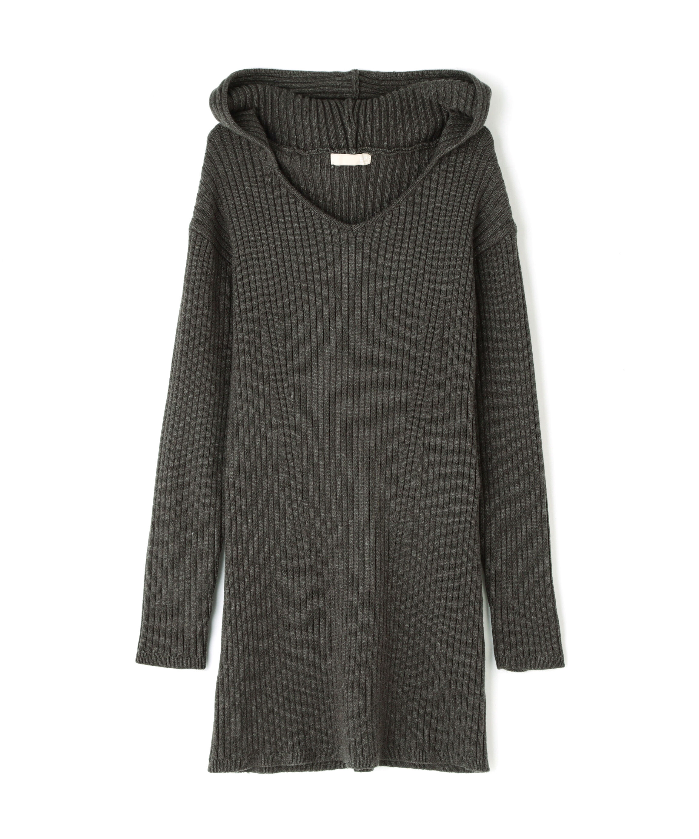  「フード付きニットミニワンピース」|ワンピース|