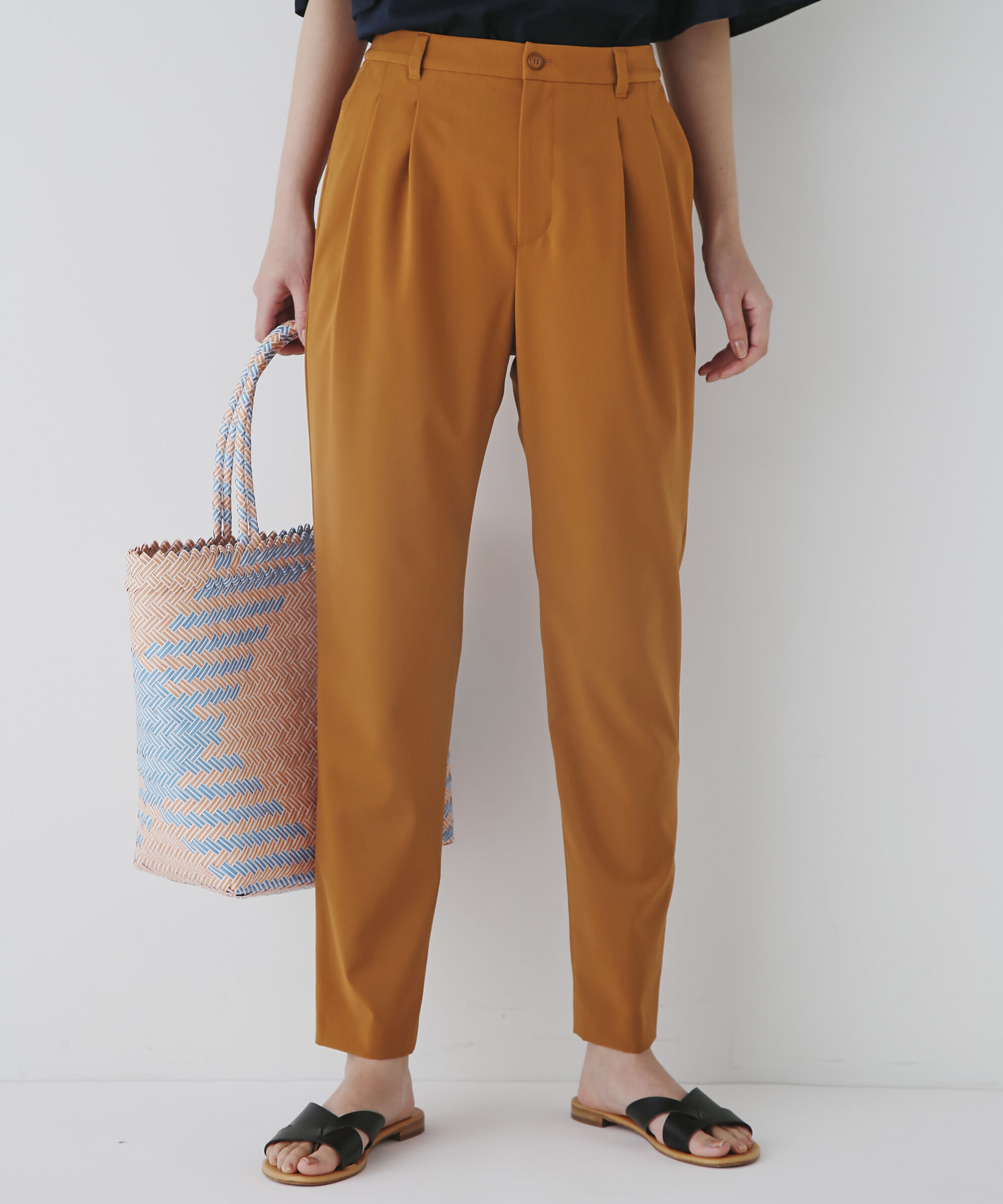  「◆テーパードストレッチパンツ」|その他|キャメル1