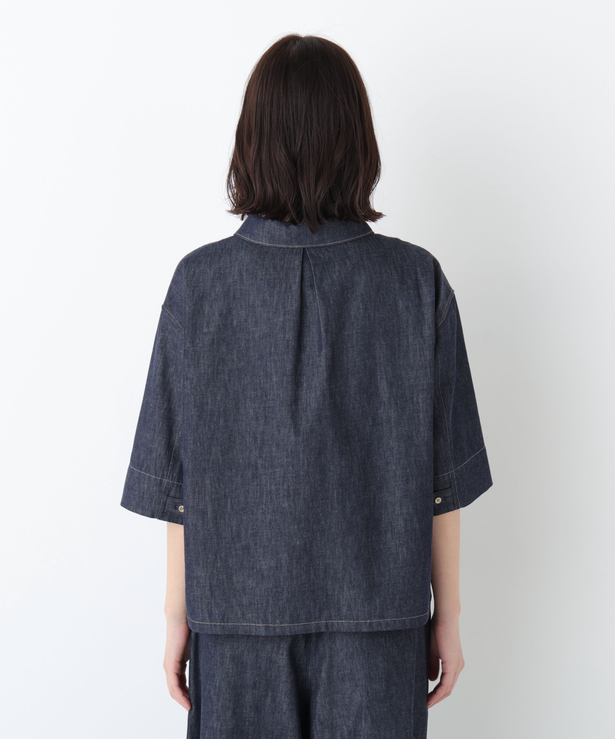  「◆《ウォッシャブル》ライトオンスデニムスキッパーブラウス」|シャツ・ブラウス|