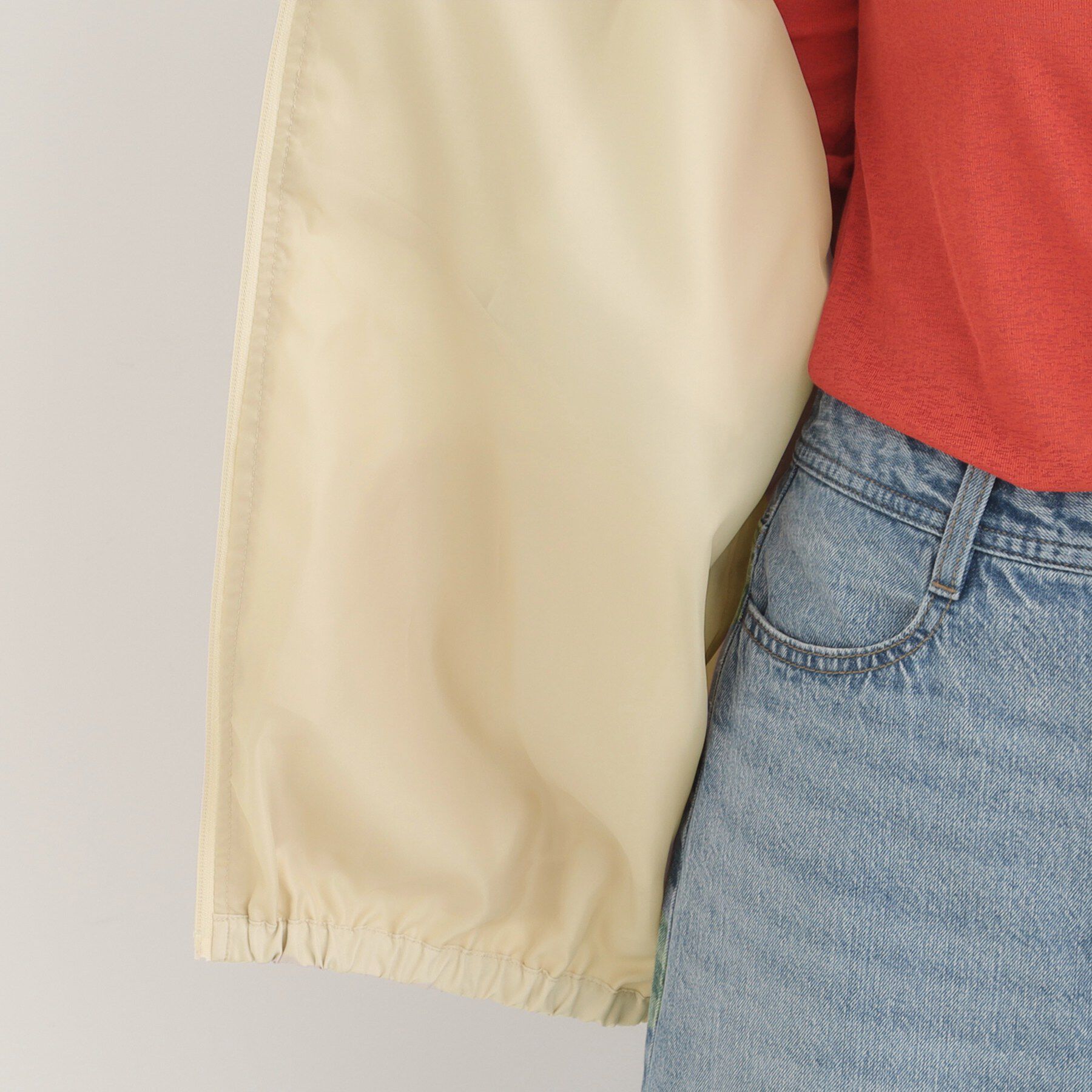 SHOO･LA･RUE「【S-LL】大人スポーティ　配色フードブルゾン」|ブルゾン・スタジャン|