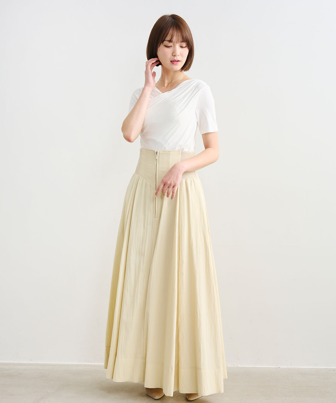 COCO DEAL「タックスリットプルオーバー」|Tシャツ・カットソー|