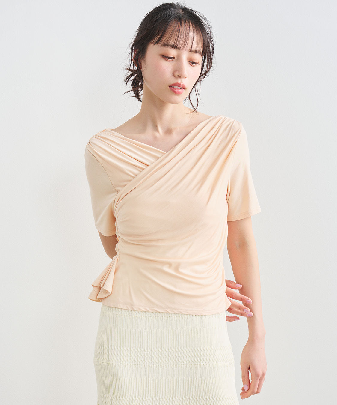 COCO DEAL「タックスリットプルオーバー」|Tシャツ・カットソー|