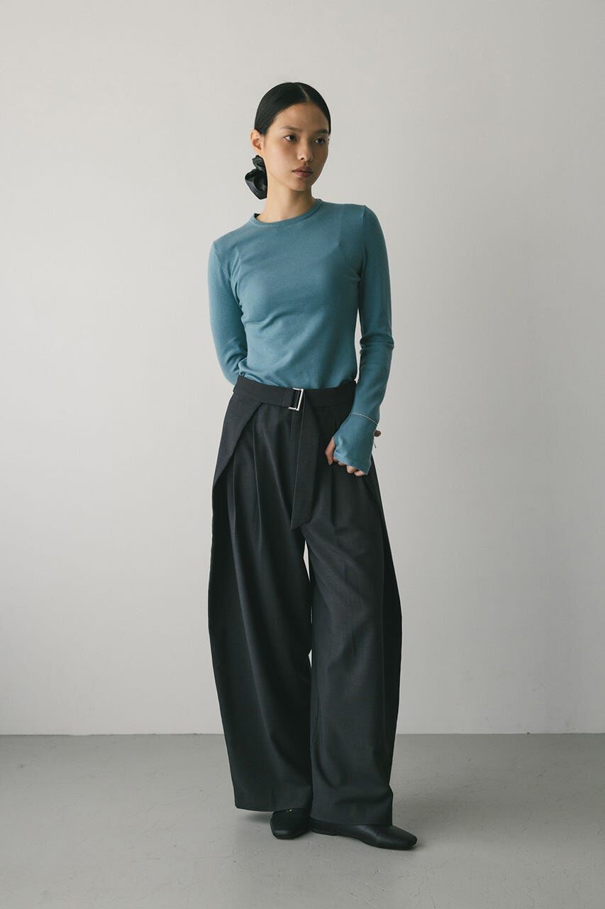 STYLEMIXER「フィンガーホールクルーネックニット」|ニット・セーター|