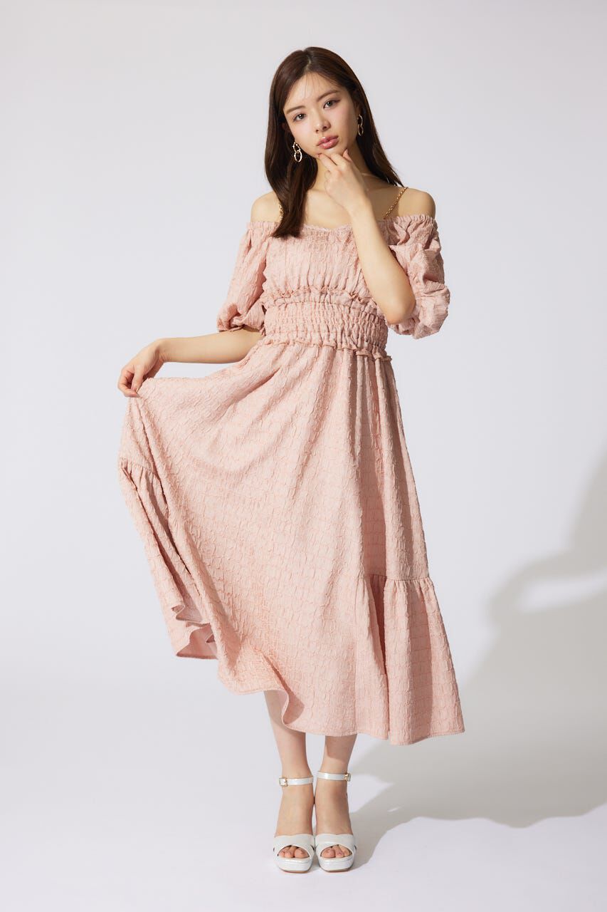 rienda「バルーンスリーブフレアワンピース」|ワンピース|