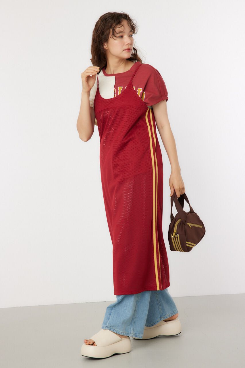 RODEO CROWNS「メッシュ切り替えラインキャミワンピース」|ワンピース|