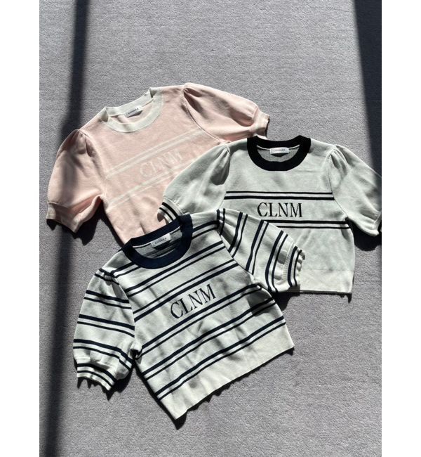 CALNAMUR「LOGO JACQUARD KNIT/ロゴジャガードニット」|ニット・セーター|