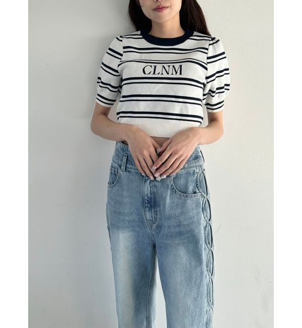 CALNAMUR「LOGO JACQUARD KNIT/ロゴジャガードニット」|ニット・セーター|