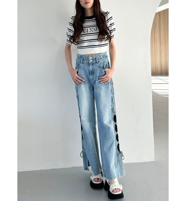 CALNAMUR「LOGO JACQUARD KNIT/ロゴジャガードニット」|ニット・セーター|