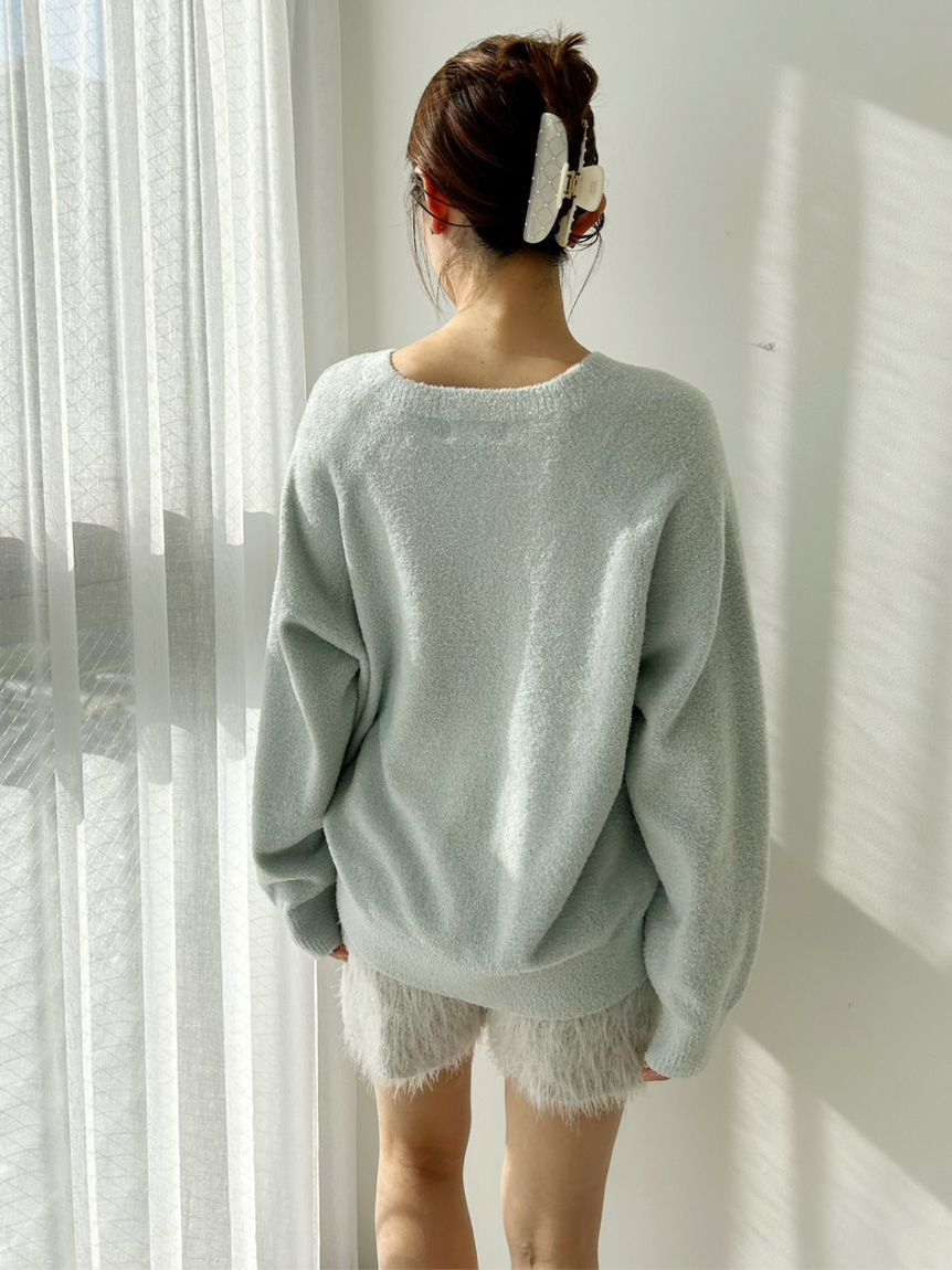 SNIDEL HOME「Vネックニット&times;ショートパンツセットアップ」|ルームウェア|