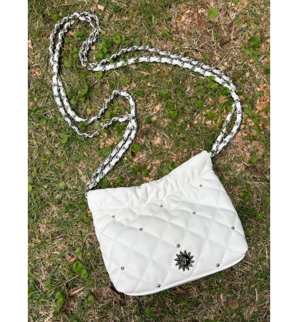 EVRIS「キルティングチェーンミニショルダーBAG」|ショルダー・メッセンジャー|ホワイト