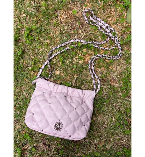 EVRIS「キルティングチェーンミニショルダーBAG」|ショルダー・メッセンジャー|ピンク