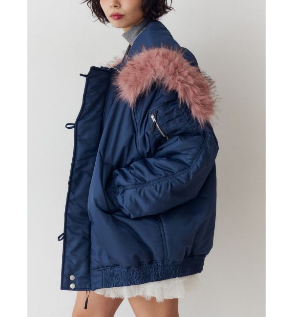 jouetie「ルーズN2Bブルゾン」|ブルゾン・スタジャン|ネイビー