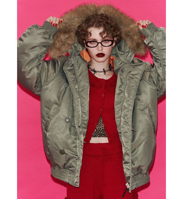 jouetie「ルーズN2Bブルゾン」|ブルゾン・スタジャン|カーキ