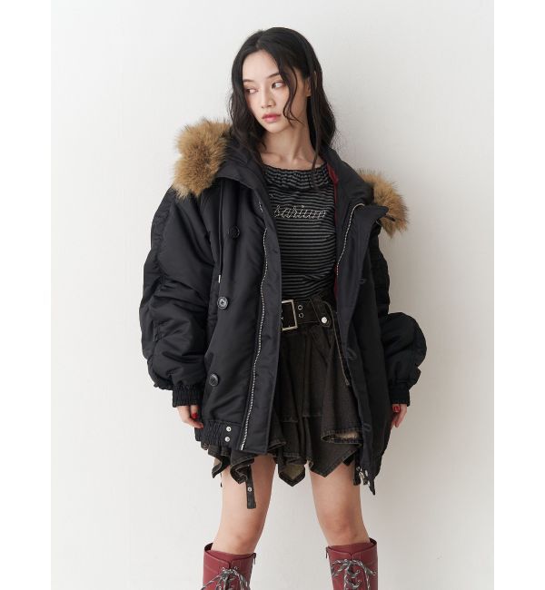 jouetie「ルーズN2Bブルゾン」|ブルゾン・スタジャン|ダークミックス