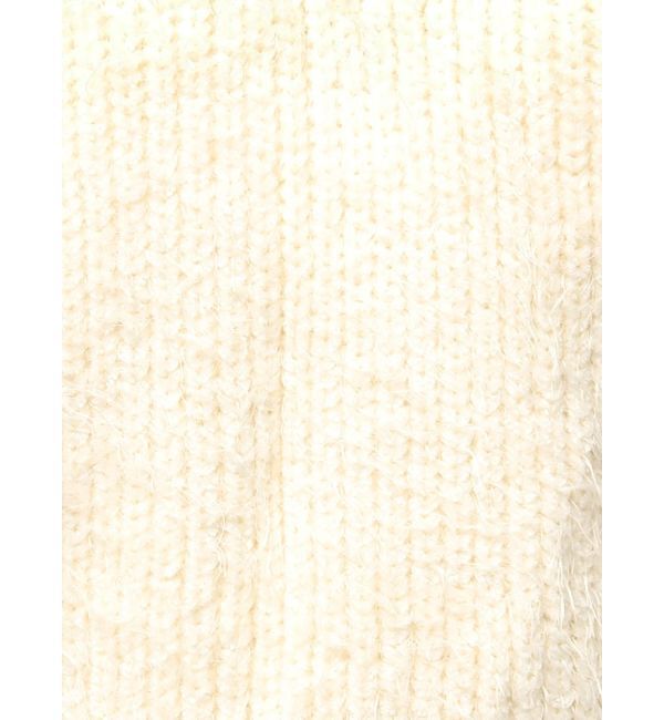 GYDA「レースアップシャギーニットトップス」|ニット・セーター|