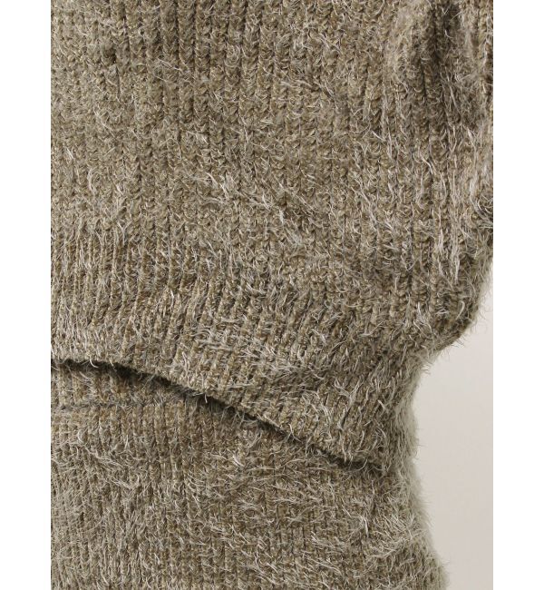 GYDA「レースアップシャギーニットトップス」|ニット・セーター|