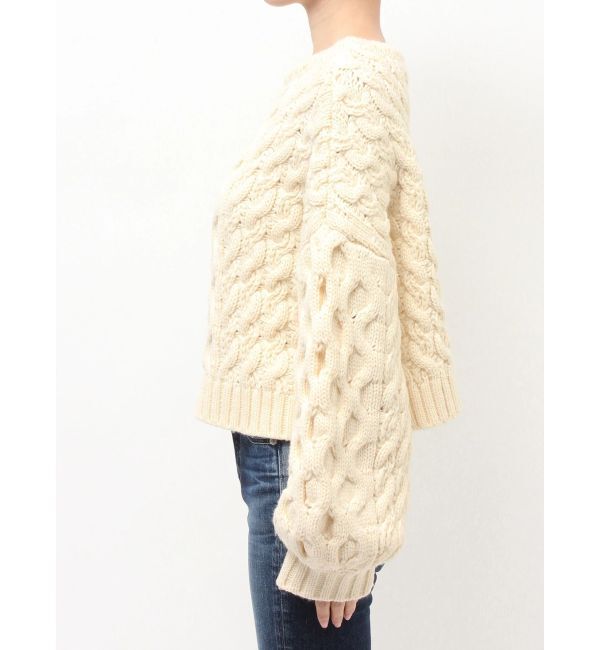 GYDA「ケーブルクルーネックニットトップス」|ニット・セーター|