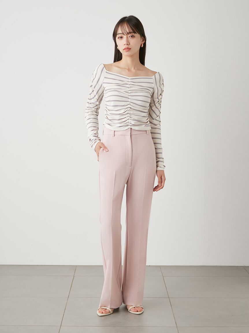 SNIDEL「美脚ストレッチパンツ」|チノ|