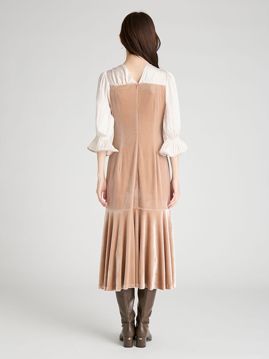 CELFORD「ベロアマーメイドワンピース」|ワンピース|