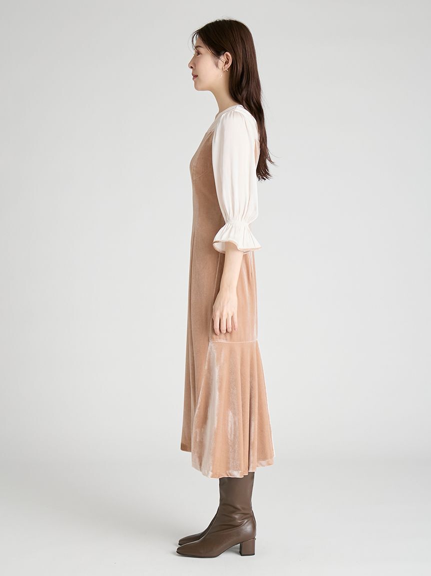 CELFORD「ベロアマーメイドワンピース」|ワンピース|