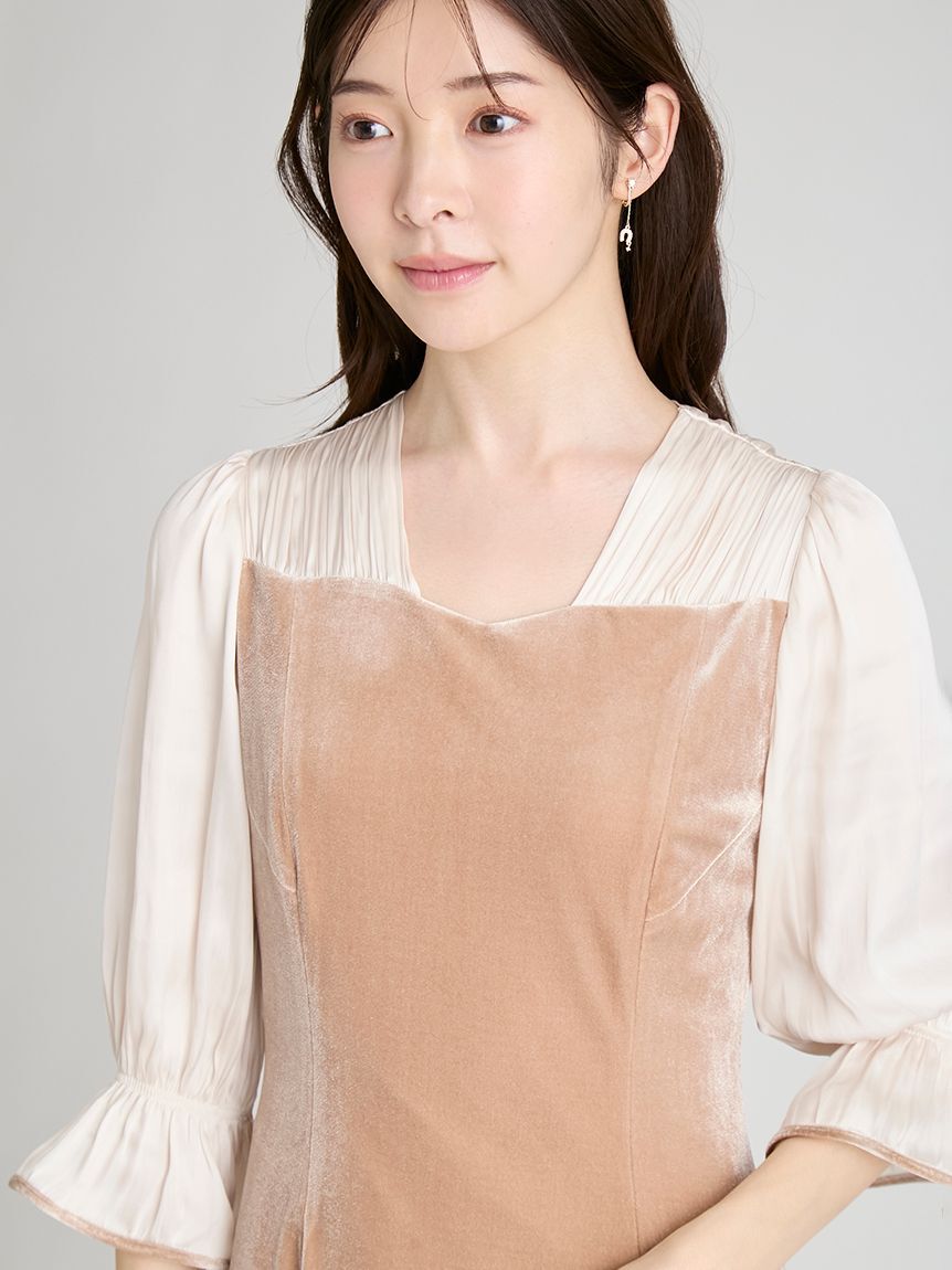 CELFORD「ベロアマーメイドワンピース」|ワンピース|