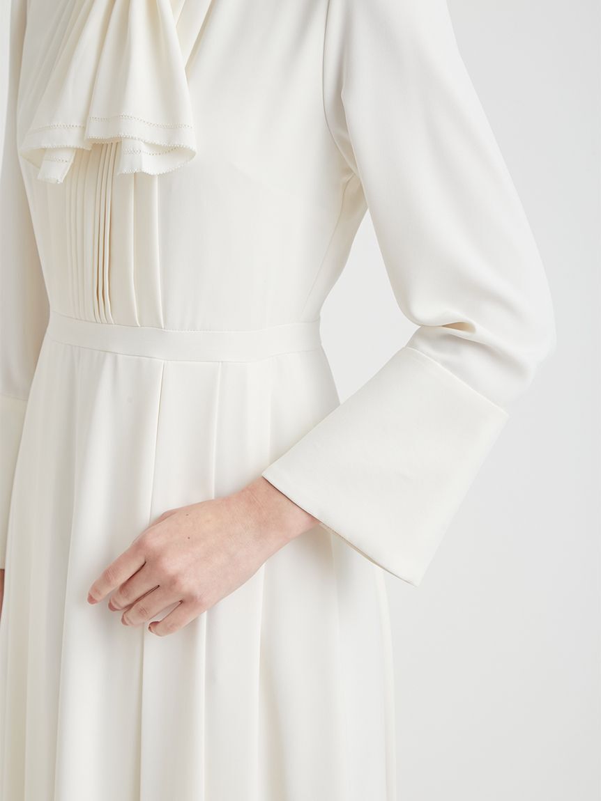 CELFORD「ピコ刺繍ボウタイワンピース」|ワンピース|