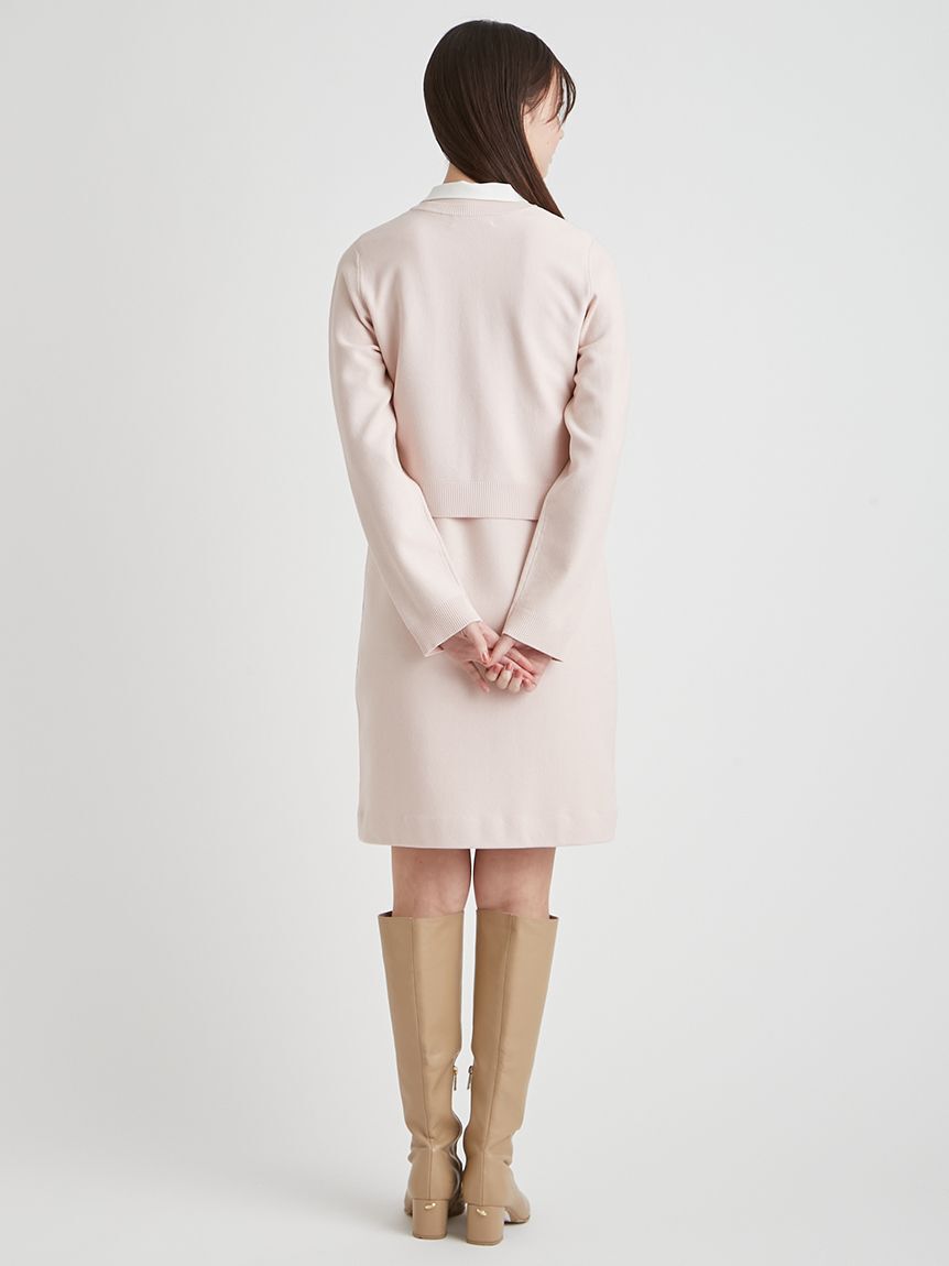 CELFORD「【セットアイテム】襟付きニットワンピースセット」|ワンピース|