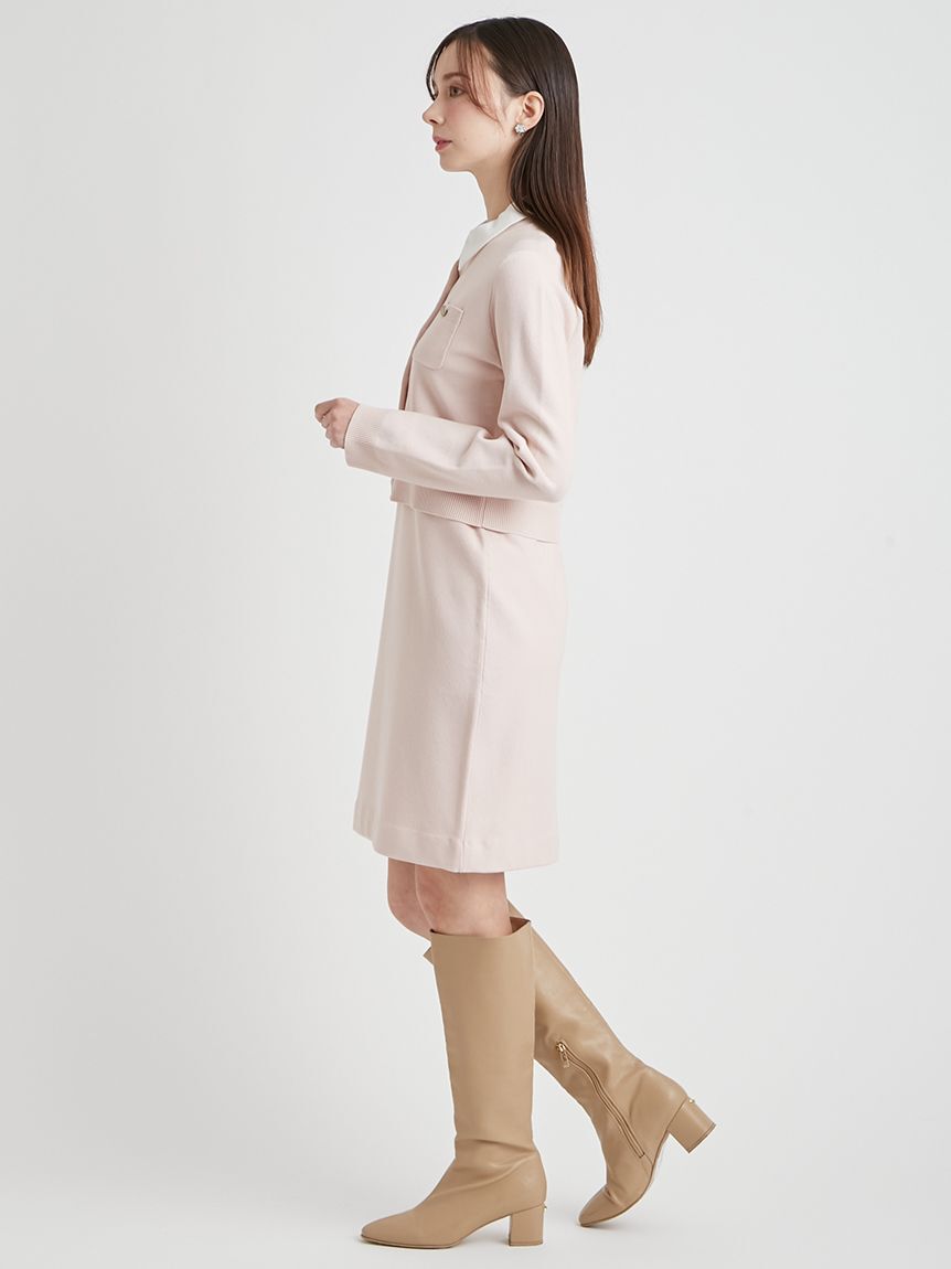 CELFORD「【セットアイテム】襟付きニットワンピースセット」|ワンピース|