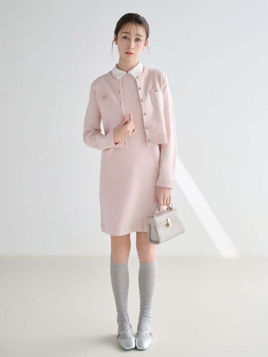 CELFORD「【セットアイテム】襟付きニットワンピースセット」|ワンピース|LPNK