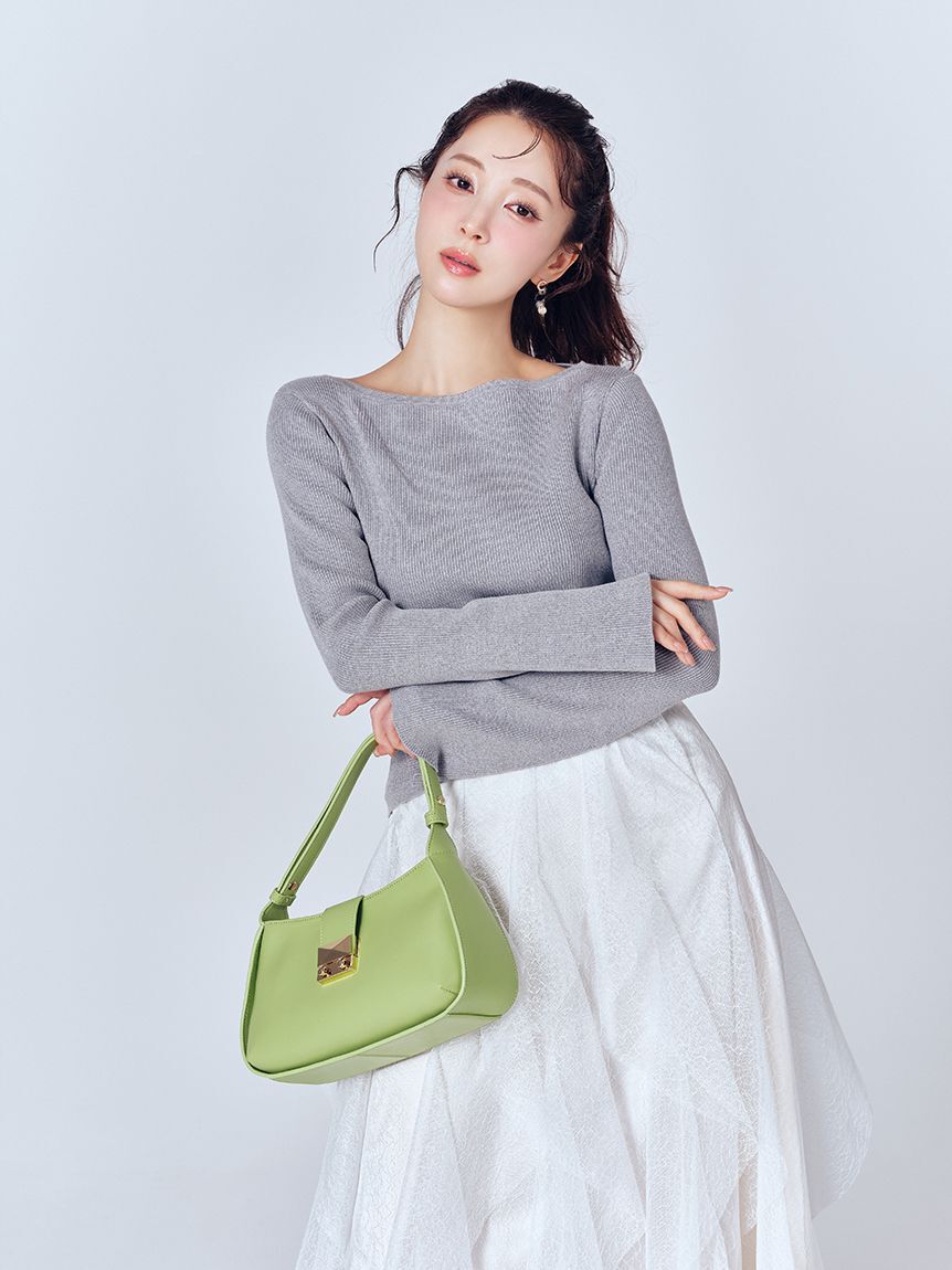 CELFORD「ラッフルスカートドッキングニットワンピ」|ワンピース|