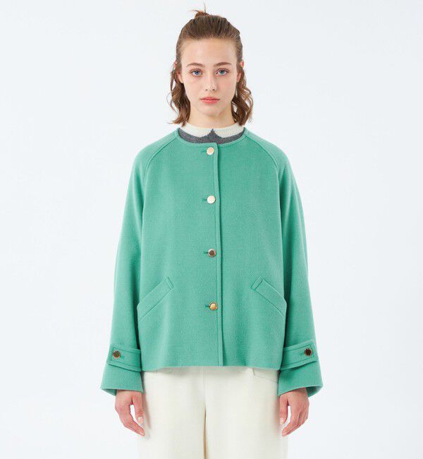 MACKINTOSH PHILOSOPHY「【WELBURY NO COLLAR SHORT（ウェルベリーノーカラーショート）】ウールメルトン製」|その他|