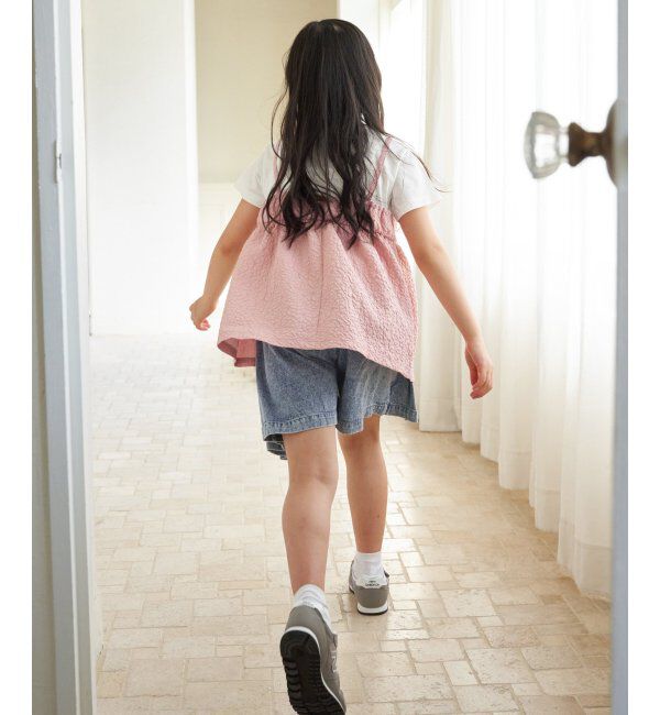 ikka kids「ＷＡＳＨデニムＷラップキュロット」|スカート|