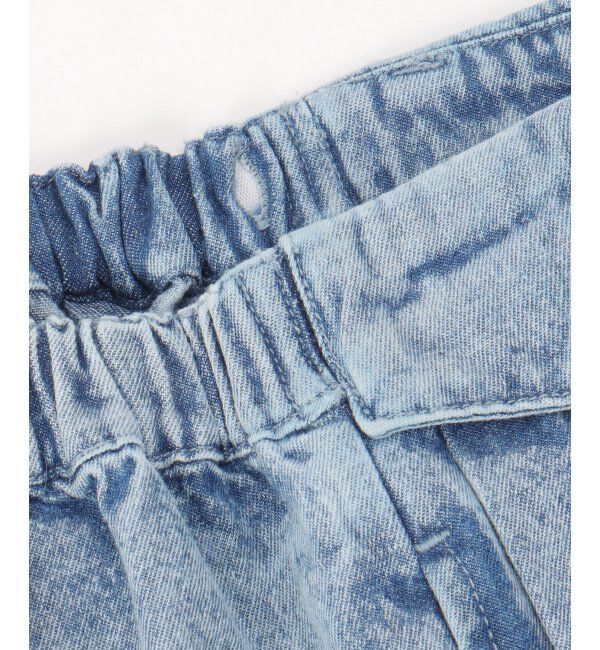 ikka kids「ＷＡＳＨデニムＷラップキュロット」|スカート|