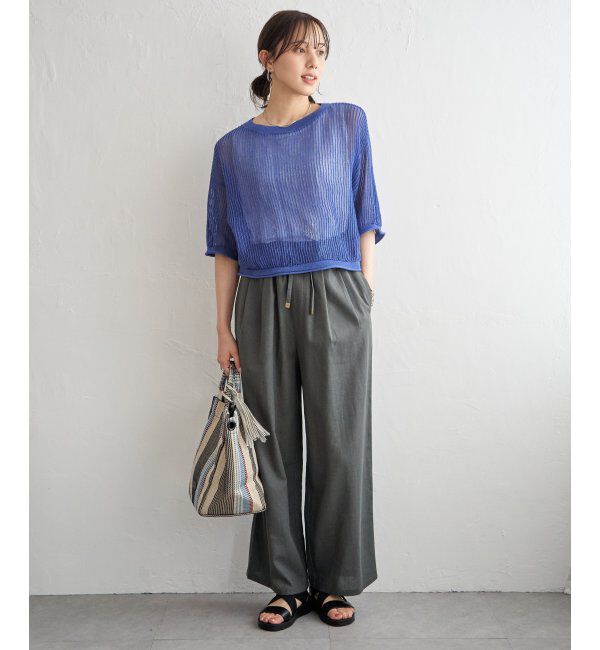 ikka「メッシュニットアンサンブル」|ニット・セーター|