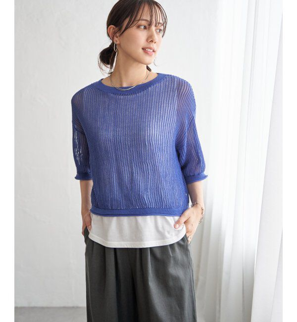 ikka「メッシュニットアンサンブル」|ニット・セーター|