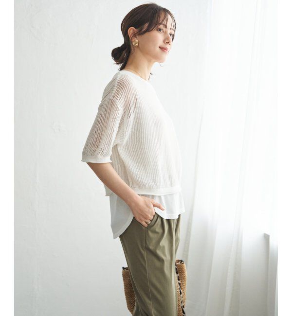 ikka「メッシュニットアンサンブル」|ニット・セーター|