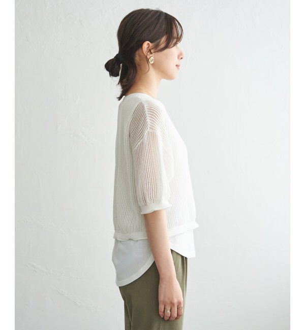 ikka「メッシュニットアンサンブル」|ニット・セーター|