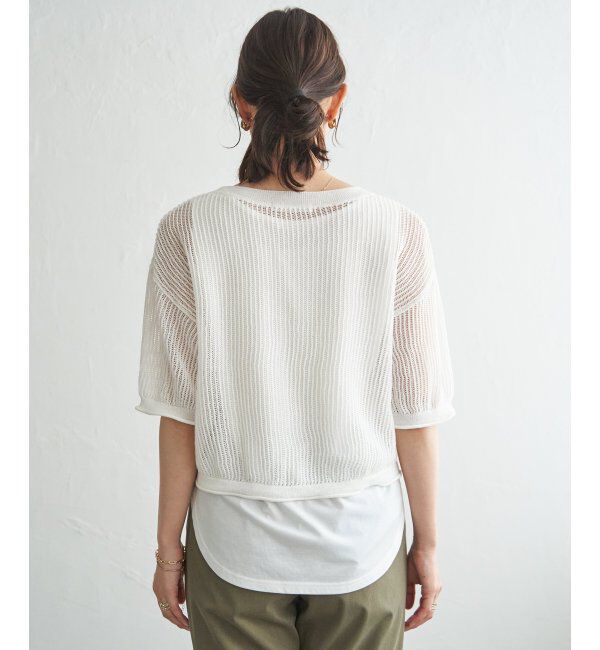 ikka「メッシュニットアンサンブル」|ニット・セーター|