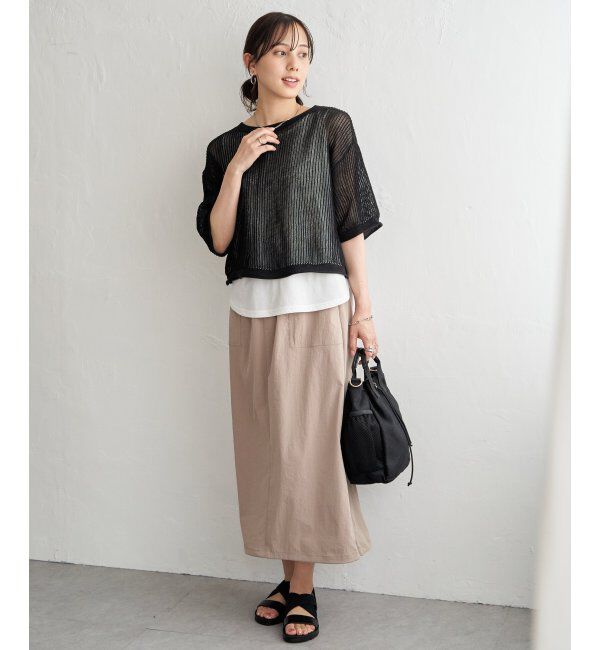 ikka「メッシュニットアンサンブル」|ニット・セーター|