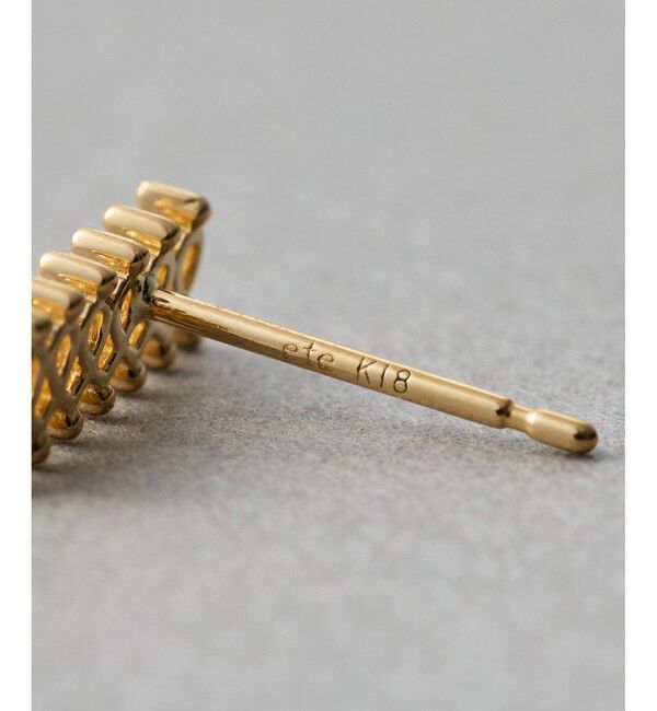 ete「[レースライン] K18YG ピアス」|ピアス|