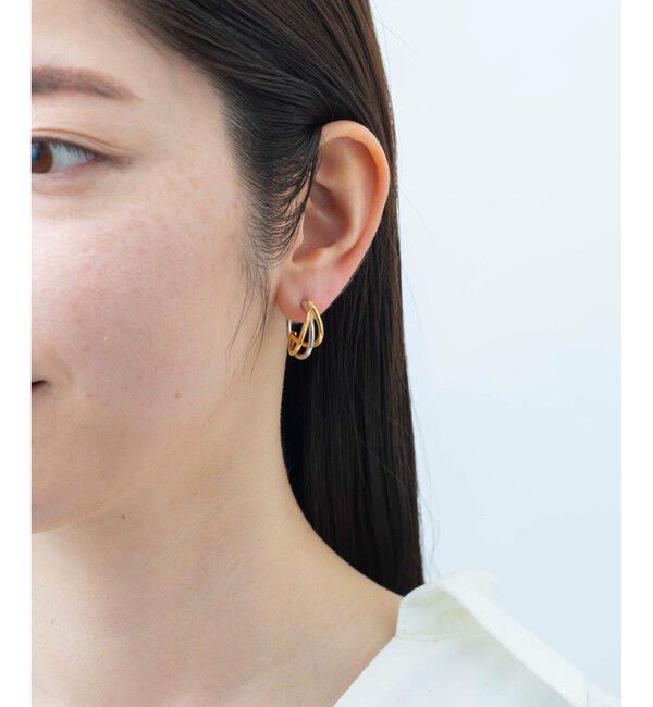 Jouete「イヤリング コンビカラー」|イヤリング|