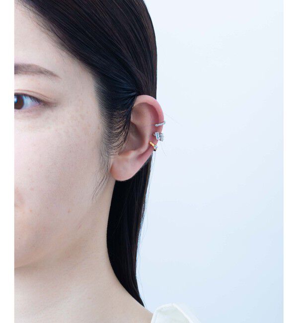 Jouete「レインジカフス ジルコニア コンビカラー」|イヤリング|