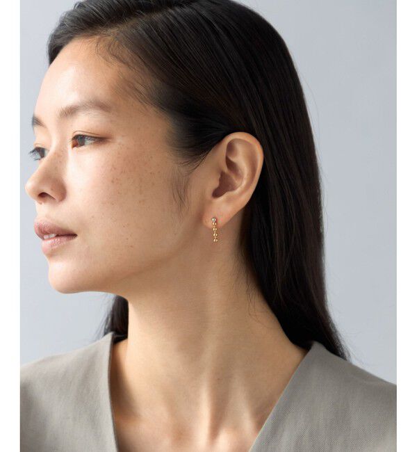 Jouete「ピアス ボールチェーン コンビカラー」|ピアス|