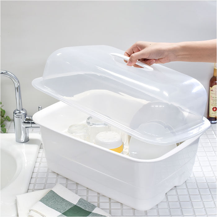 BACKYARD FAMILY「水切りかご プラスチック 通販 H＆H ディッシュドレイナー M 水切りカゴ 水切り籠」|その他|