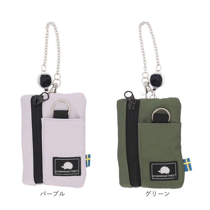 BACKYARD FAMILY「スカンジナビアンフォレスト 多機能 ポーチ 通販 リール付きポーチ 多機能ポーチ 小物入れ」|ポーチ|