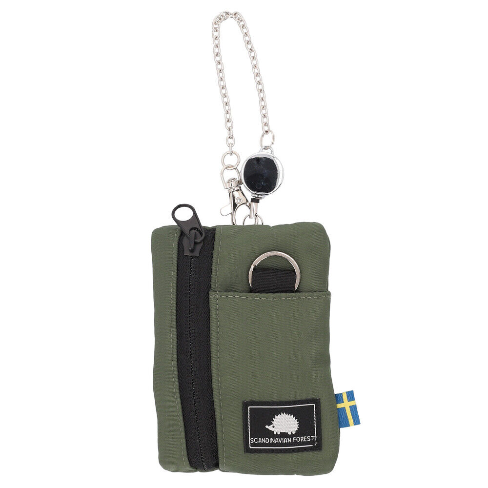 BACKYARD FAMILY「スカンジナビアンフォレスト 多機能 ポーチ 通販 リール付きポーチ 多機能ポーチ 小物入れ」|ポーチ|グリーン1