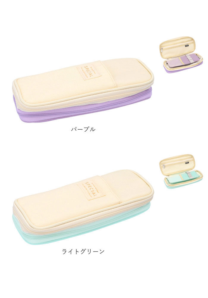 BACKYARD FAMILY「ペンケース 大容量 通販 筆箱 ふでばこ ペンポーチ 二階建て 二層 おしゃれ チャック 通学」|その他|